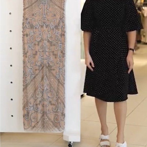 Nude beaded gown Nordstrom Pisarro Nights - Picture 6 of 10